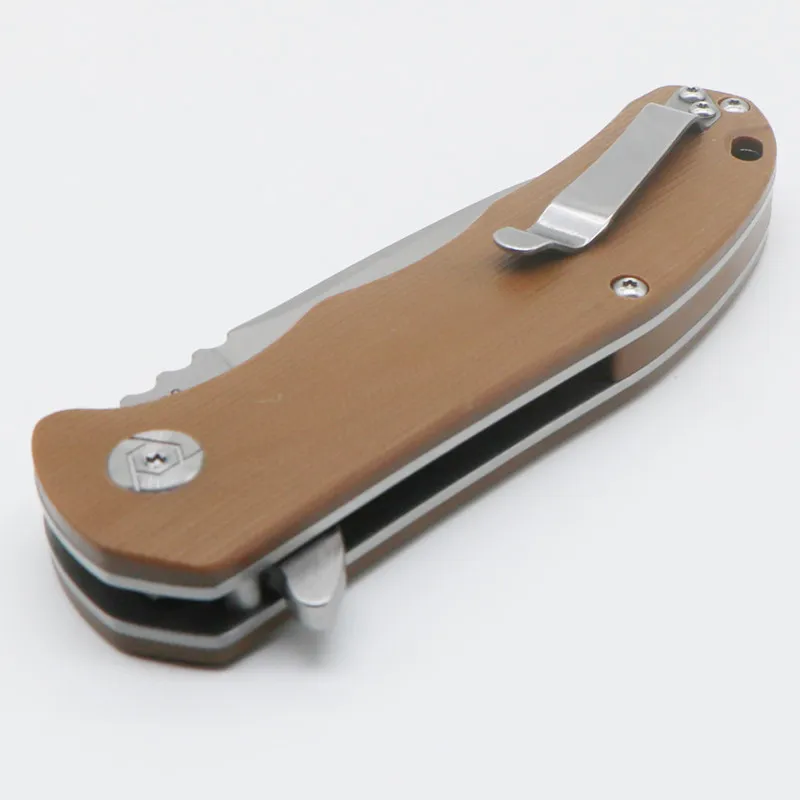 Складной нож CH3504 G10 карманный клинок С флиппером лезвие D2 шарикоподшипник для