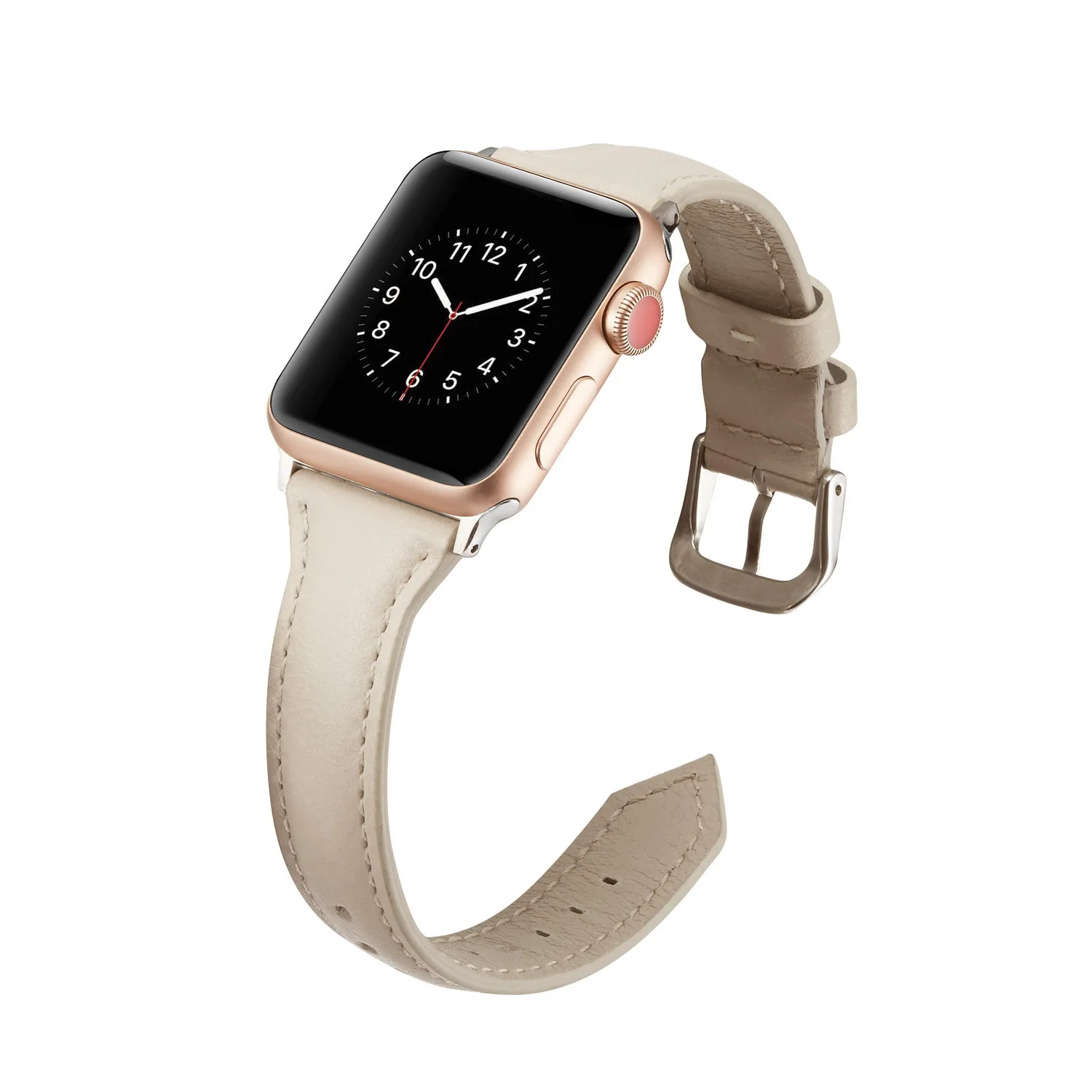 Ремешок из натуральной кожи для часов Iphone Watch 4 44 42 мм I Watch браслеты 40 38 мм ремешки для умных часов для Apple Watch 3/2/1