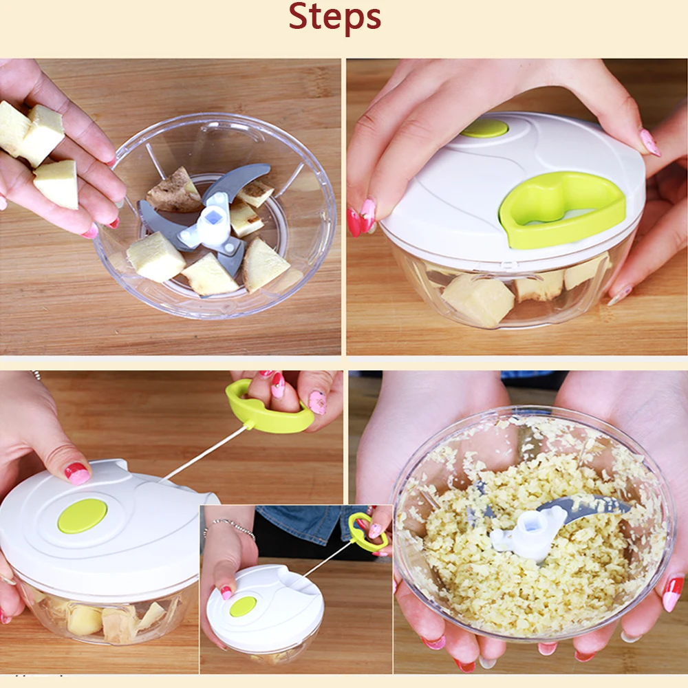 Ручной измельчитель Кухонный комбайн для салатов чеснока мяса лука слайсер