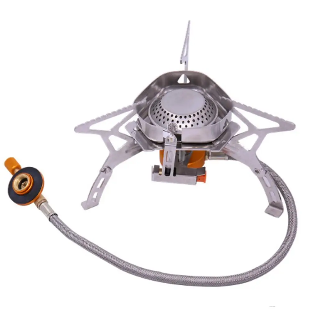 

Widesea Wind proof outdoor gas burner camping stove lighter tourist equipment kitchen cylinder propane grill