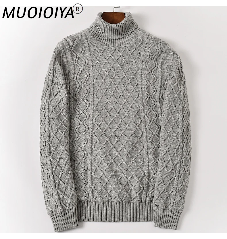

Fleece Warm Cotton Turtleneck Sweater Men Winter Pullovers Male Turtle Neck plus size XXXL 4XL 5XL 6XL 7XL