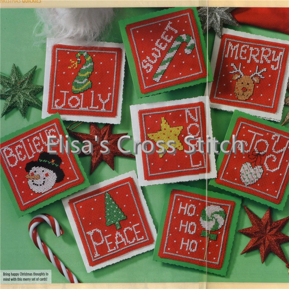 CD007 14ct Набор для вышивания крестиком карты посылка поздравительная открытка
