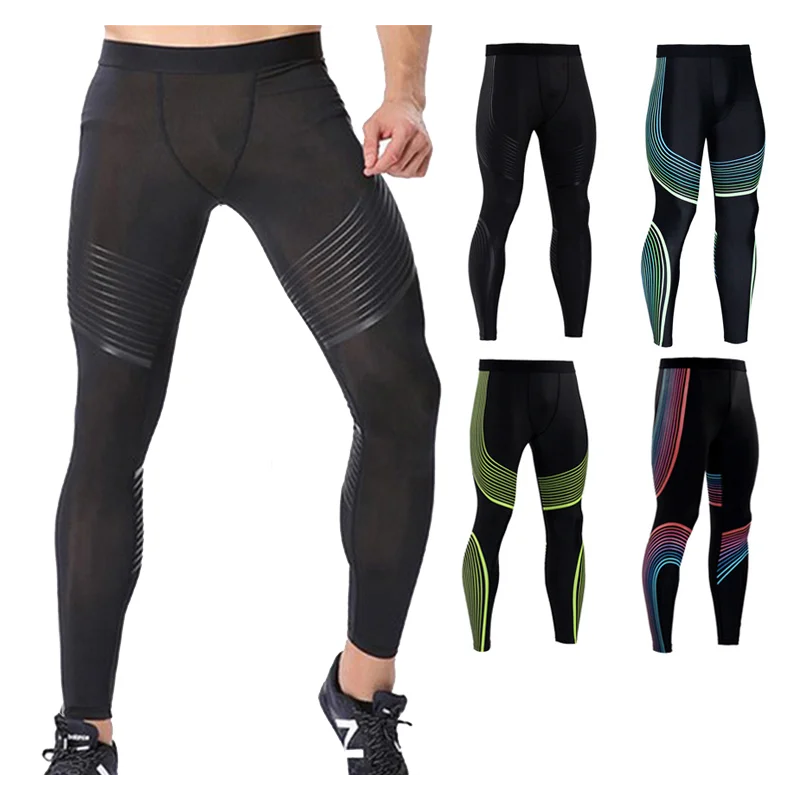 

New Men Compression Pants Running Tights Fitness Sport Leggings Pants Gym Training Joggers Fitness Athletic Skinny Trousers -40