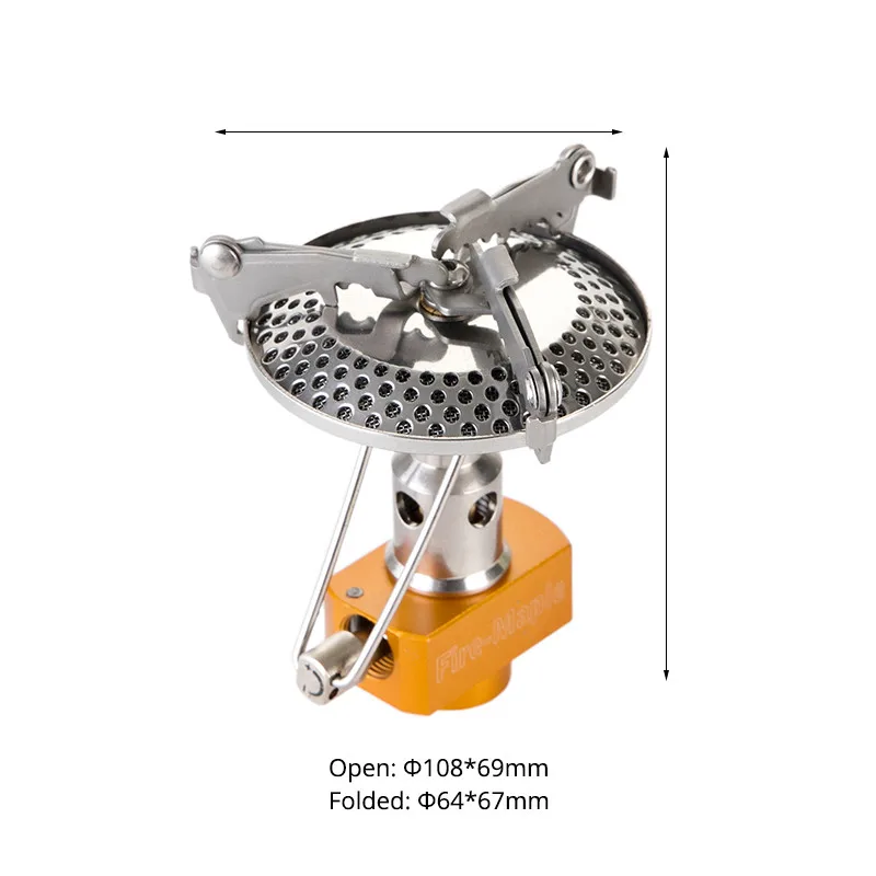 FMS116 цельная газовая плита из нержавеющей стали Большая горелка Складная легкая