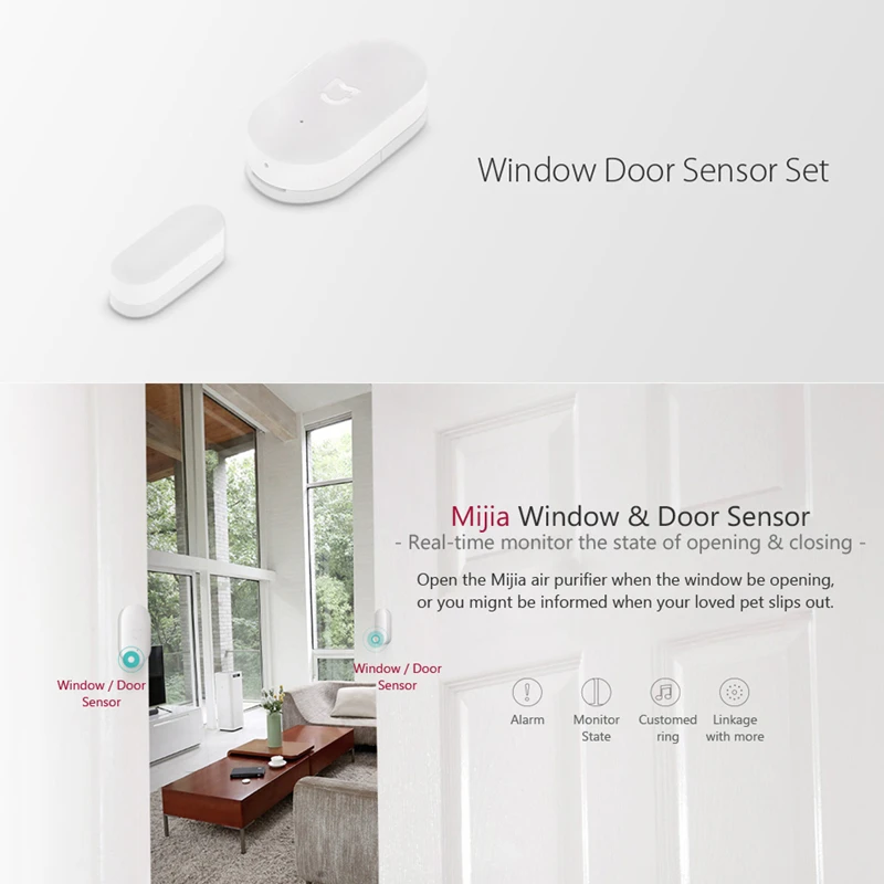 Xiaomi MIJIA 5 в 1 комплект для умного дома Многофункциональный шлюз ZigBee Socket Hub датчик