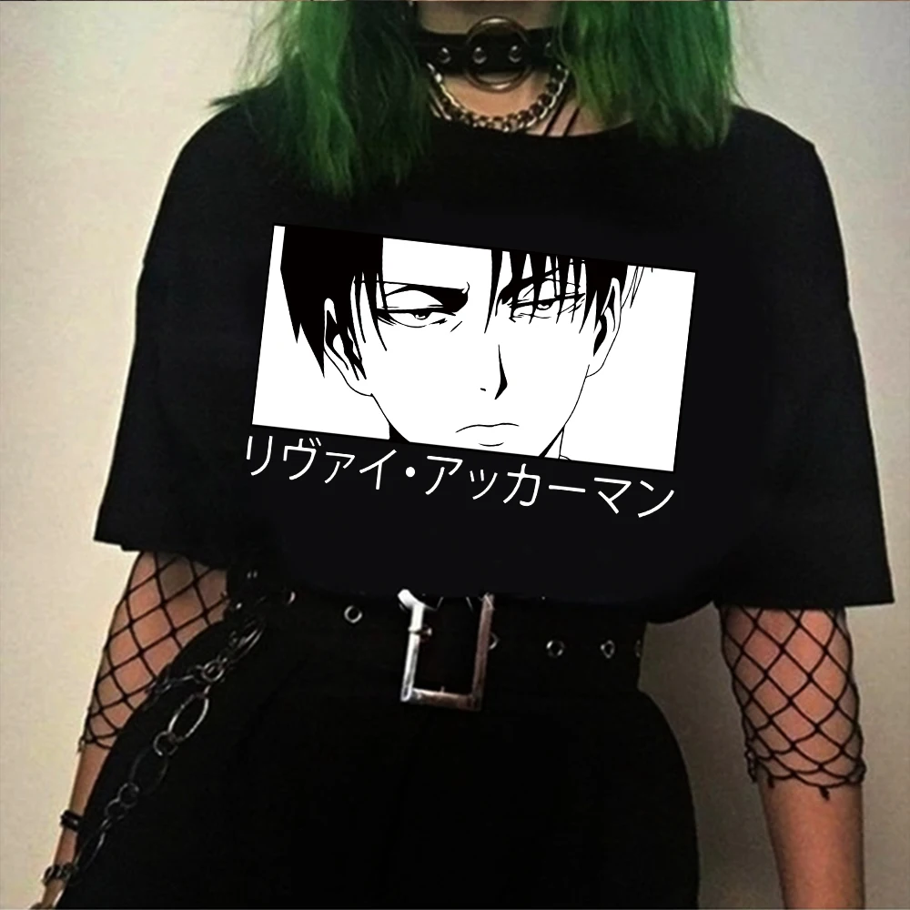 Короткая футболка с героями из японского аниме обувь для косплея по атака на