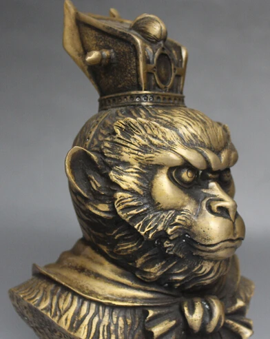 + Бесплатная доставка Китайский Миф Бронзовый красивый Sun Wukong Обезьяна Король