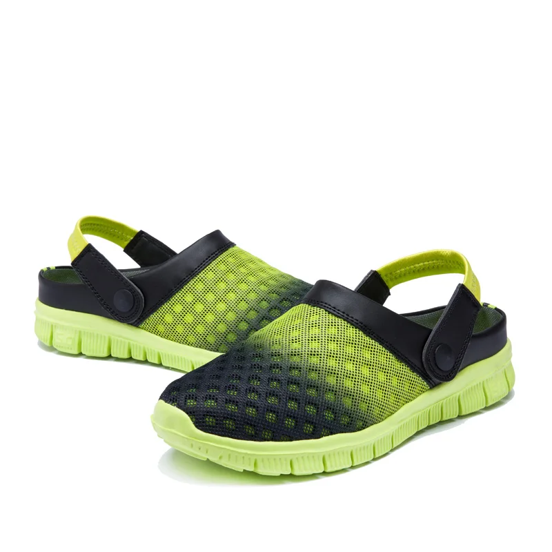 

2021 New Sandals Mens Women Summer Mesh Breathable Padded Beach Flip Flops Shoes Solid Flat Bath Home Outdoor Slippers