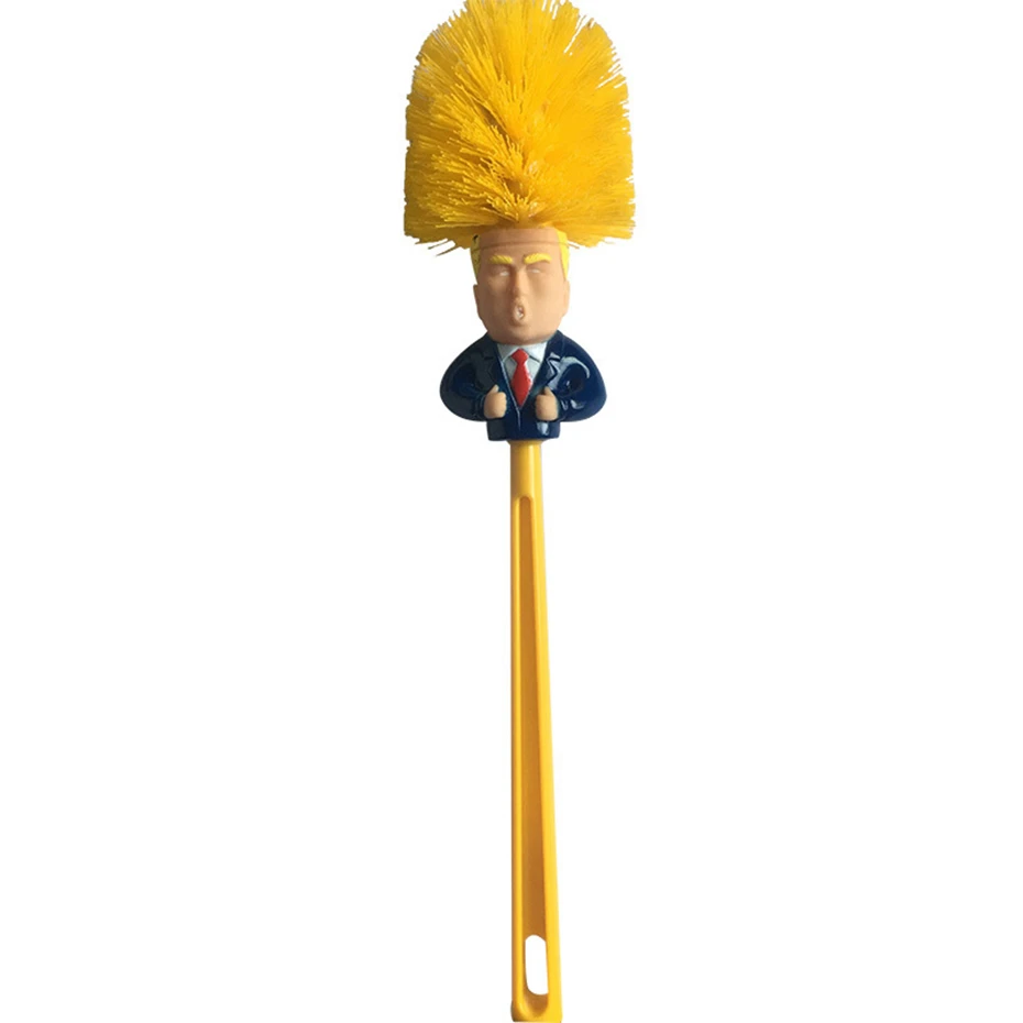 Креативный держатель для туалетной щетки с изображением Трампа силиконовая