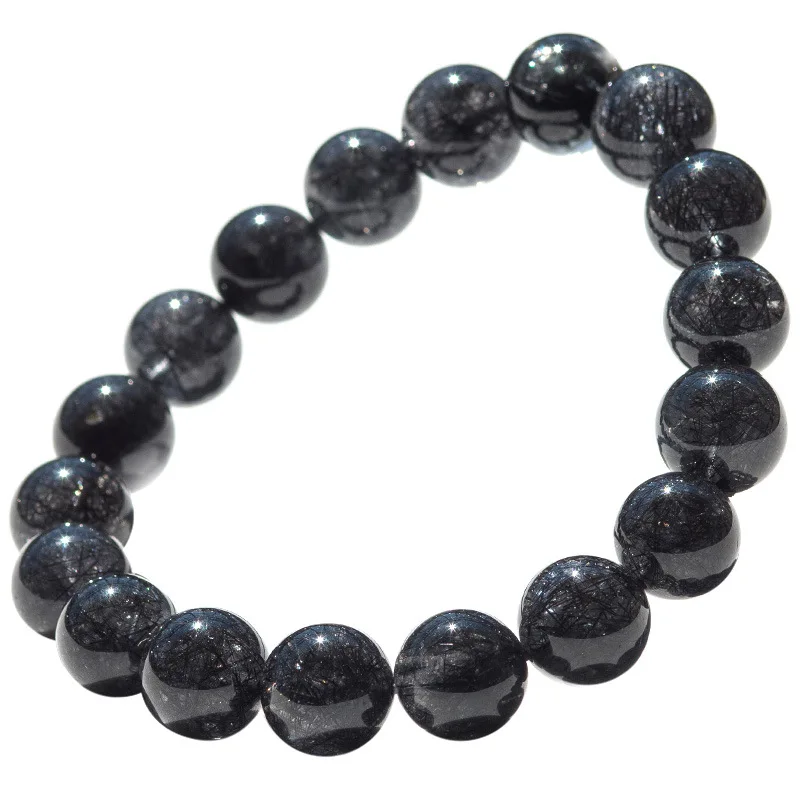 

Mingxuanhong Jewelry Natural Black Hair Crystal Bracelet Bracelet Jewelry