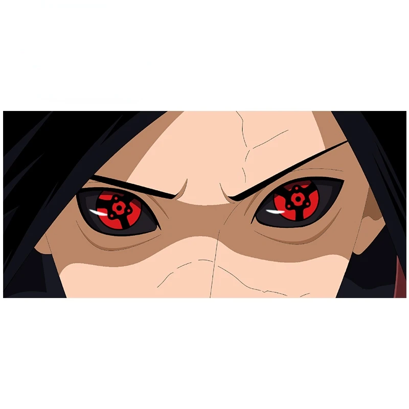 

for Ninja Madara Sharingan Vinyl Car Stickers Laptop Motorcycle Window Trunk Scratch-proof Vehicle Decal13CM*6CM