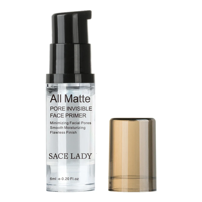 6ml Primer SACE LADY основа для ЛИЦА ПРАЙМЕР крем для лица макияж жидкая матовая макияж тонкие линии контроль маслом осветление основа праймер косметика - Цвет: 6ml Primer