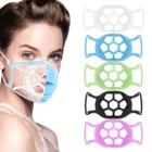 Однотонная дышащая 3D маска для лица, кронштейн, силиконовые маски, поддержка рта, крышка, внутренняя рамка, держатель для маски, Прямая поставка