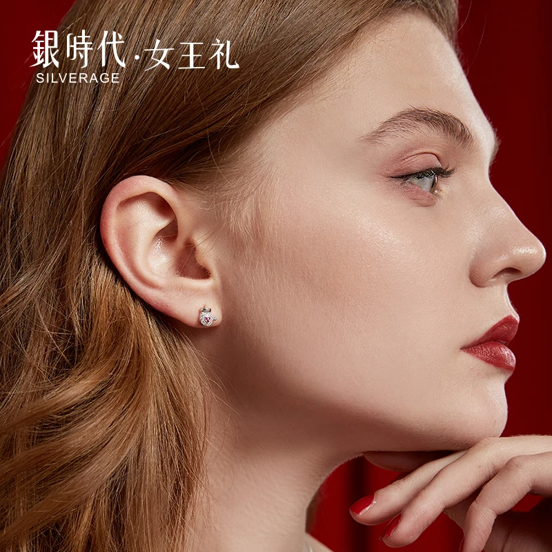 SA SILVERAG Christmas Earrings Sterling Silver 925 2020 Winter Star Fashion Jewelry Drop Gifts for Women | Украшения и аксессуары