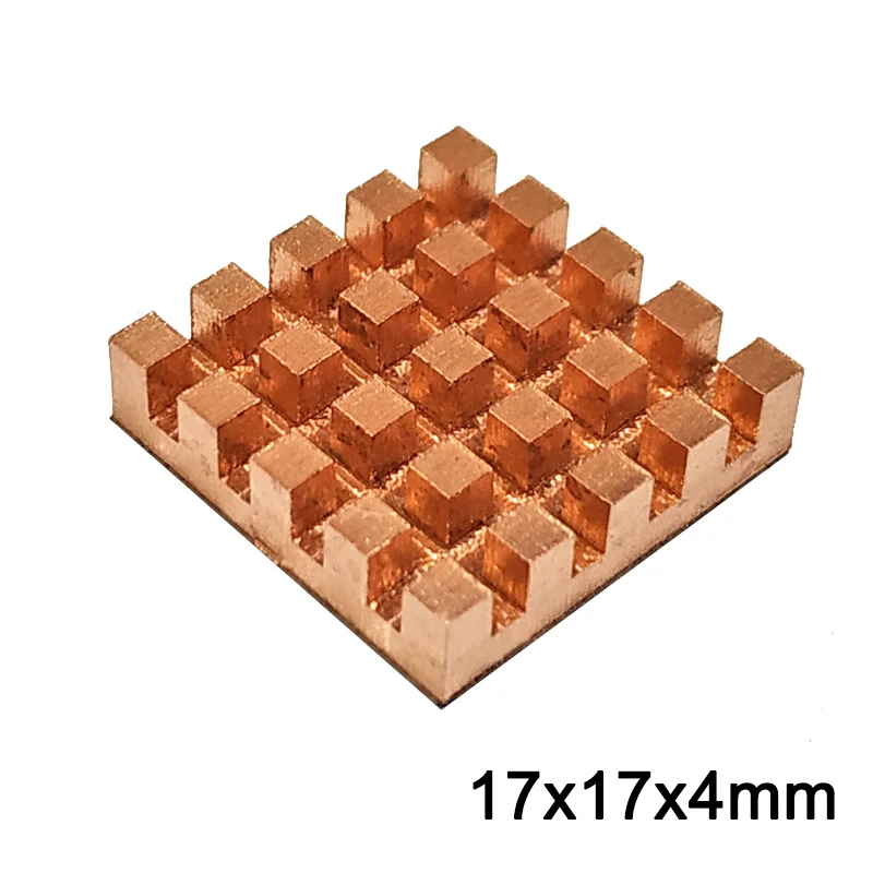 Чистая медь радиатор клей заднее охлаждение для VGA DDR MOS GPU IC чипсет кулер 17x17x4 мм |