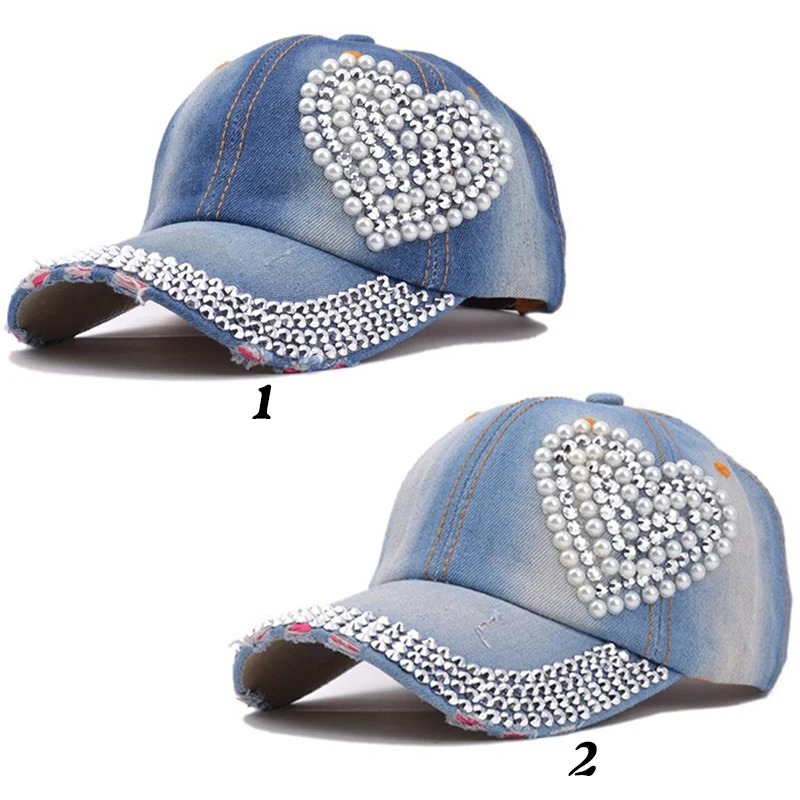 Джинсовая портативная летняя Уличная Повседневная Женская Бейсболка в форме