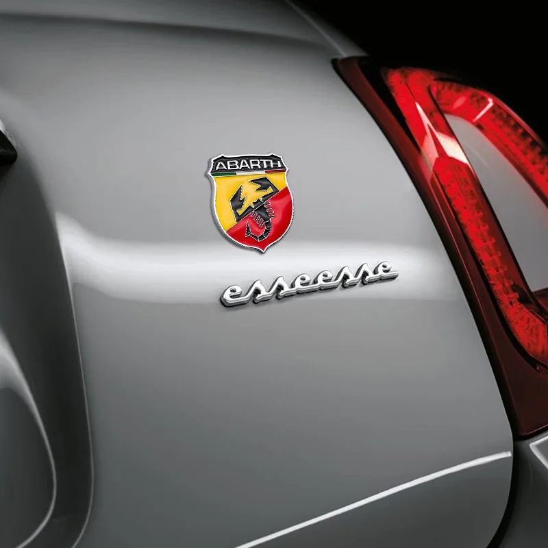 

3D car sticker scorpion metal logo body trunk leaf board decoration sticker for Fiat-Abarth-500 500L 500X 124 Bravo Freemont Pan