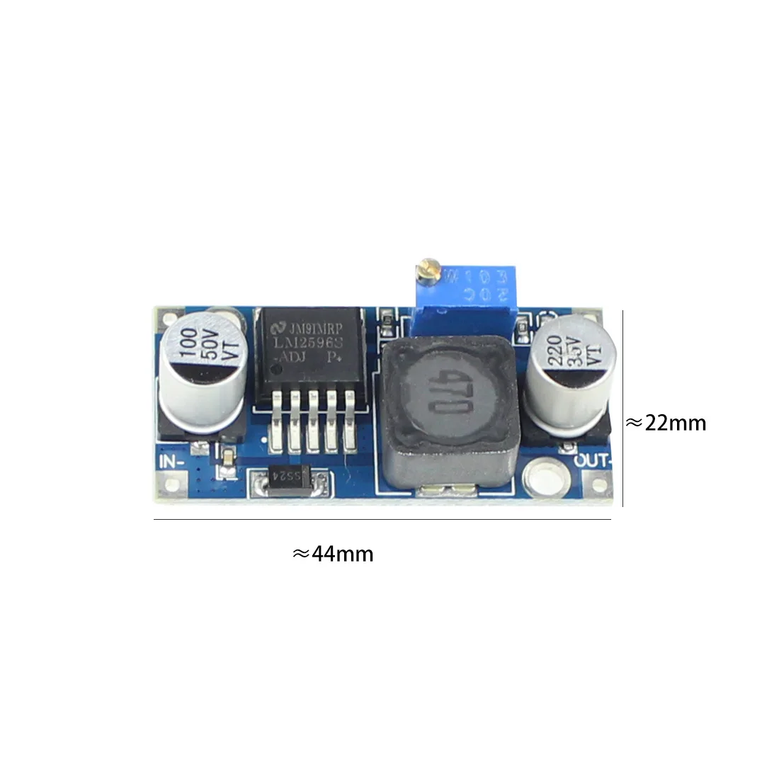 

10pcs Feichao LM2596 DC-DC Buck Converter 12V to 5V Step Down Module Power Supply 1.25-37V 3A Parts