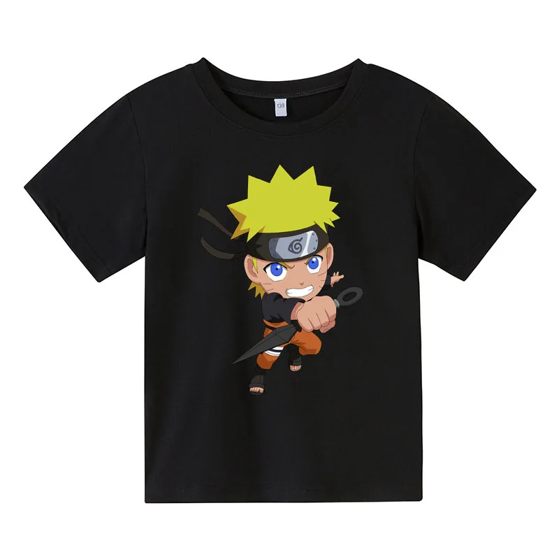 

Boys clothes Uzumaki Girls T-Shirt unisex Short SleeveKids Tee Tops Cartoon Haruno Sakura Printing Clothes 2021 fashion tees