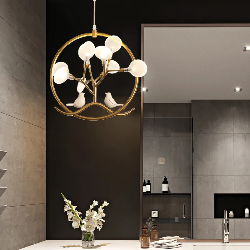 

Modern Paper Crane Metal Chandelier For Restaurant Living Room Dining Room Children's Room LED Bird Design Pendant Lamp