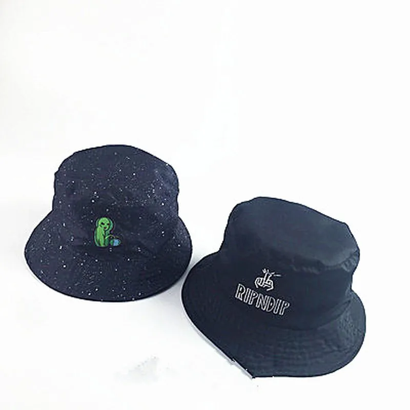 Двухсторонняя забавная шапка Панама инопланетянина кепка Боб Мужская модная