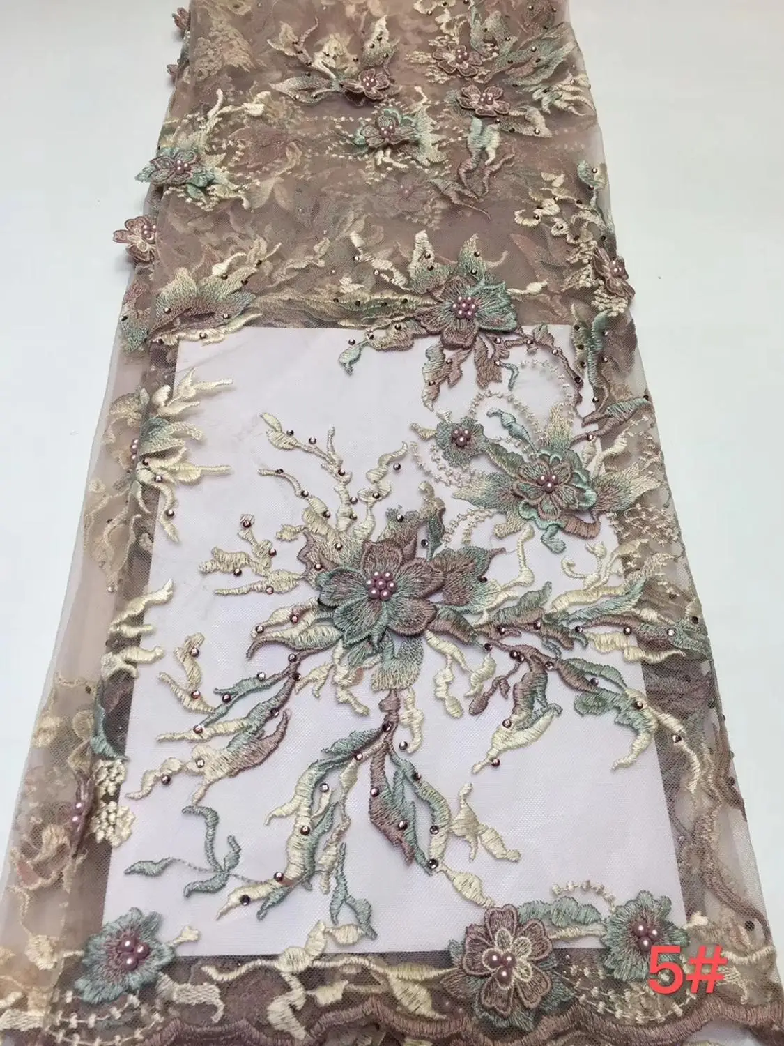 African Lace Fabric 3D Applique For Wedding Bridal Dress Tulle FFZ92 | Дом и сад