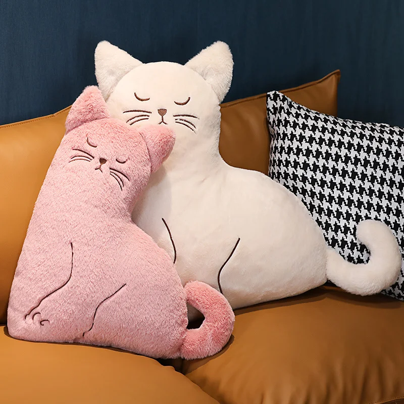 

2 In 1 Blanket Cat Throw Pillow Plush Stuffed Animal Toy Blanket Cat Plush Pillow