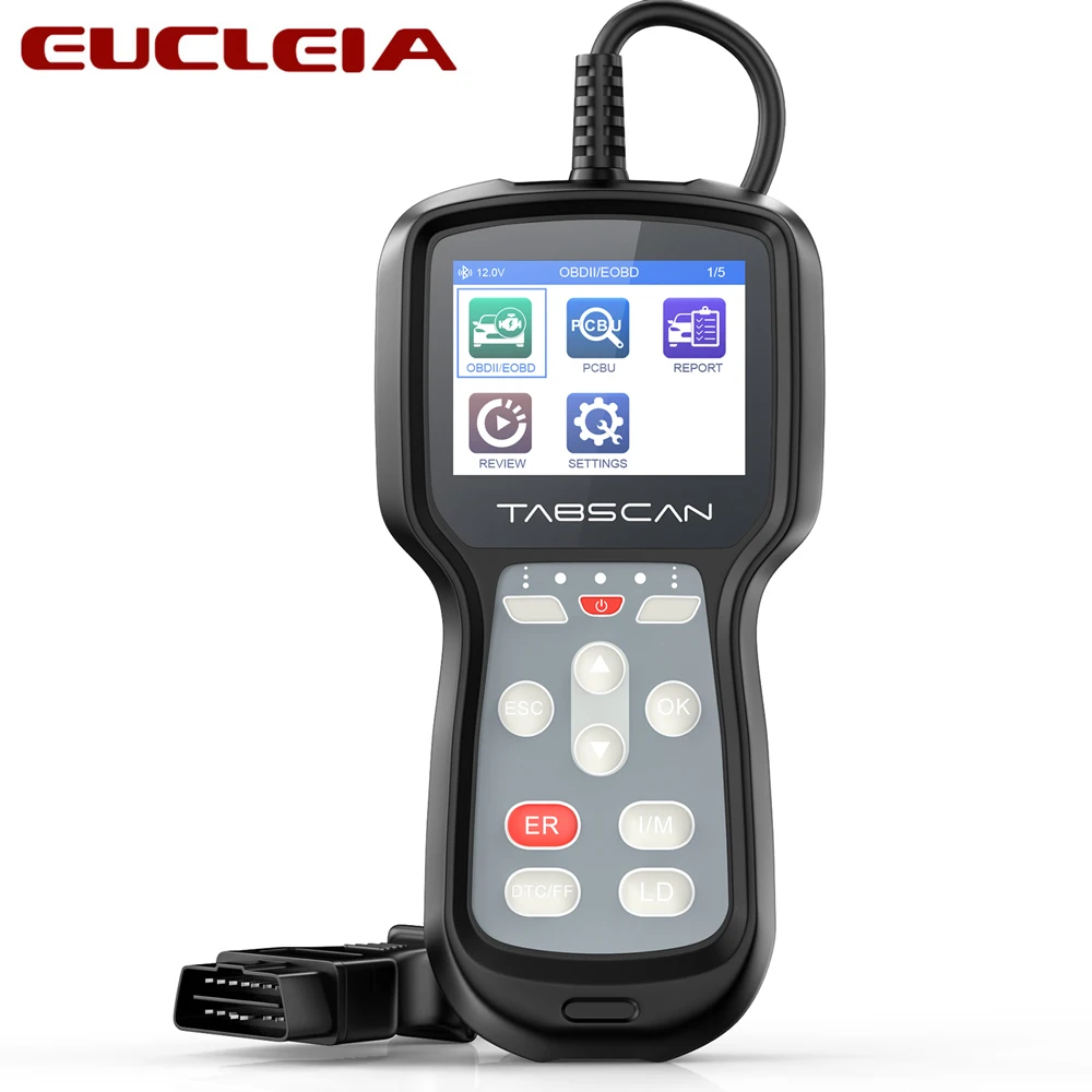 

EUCLEIA Tabscan A411 OBD2 автомобильный сканер Все OBDII считыватель кодов Bluetooth Профессиональный OBD 2 Автомобильный диагностический инструмент Бесплатн...