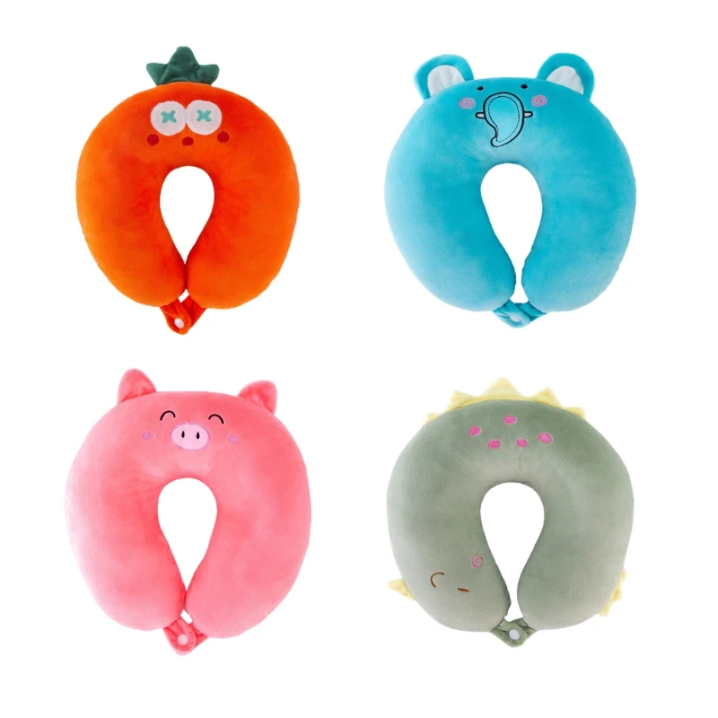 

30x30cm Cartoon Soft U-Shaped Neck Protection Pillow Office Sleep Nap Cushion