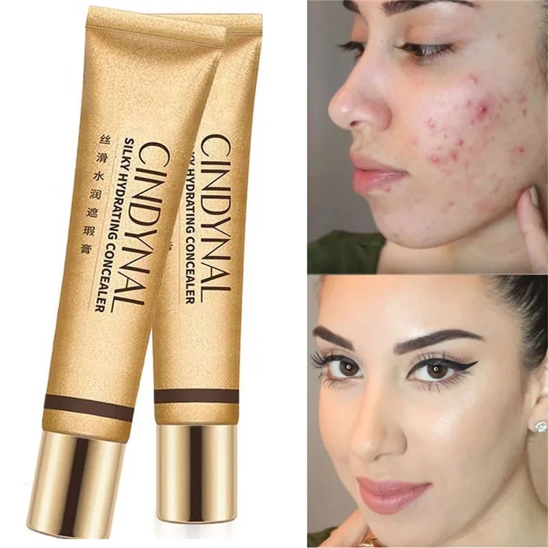 

Contour Makeup Beauty Full Coverage Concealer Liquid Foundation Cream Dark Circles Cover Moisturizing Silky Base Cream