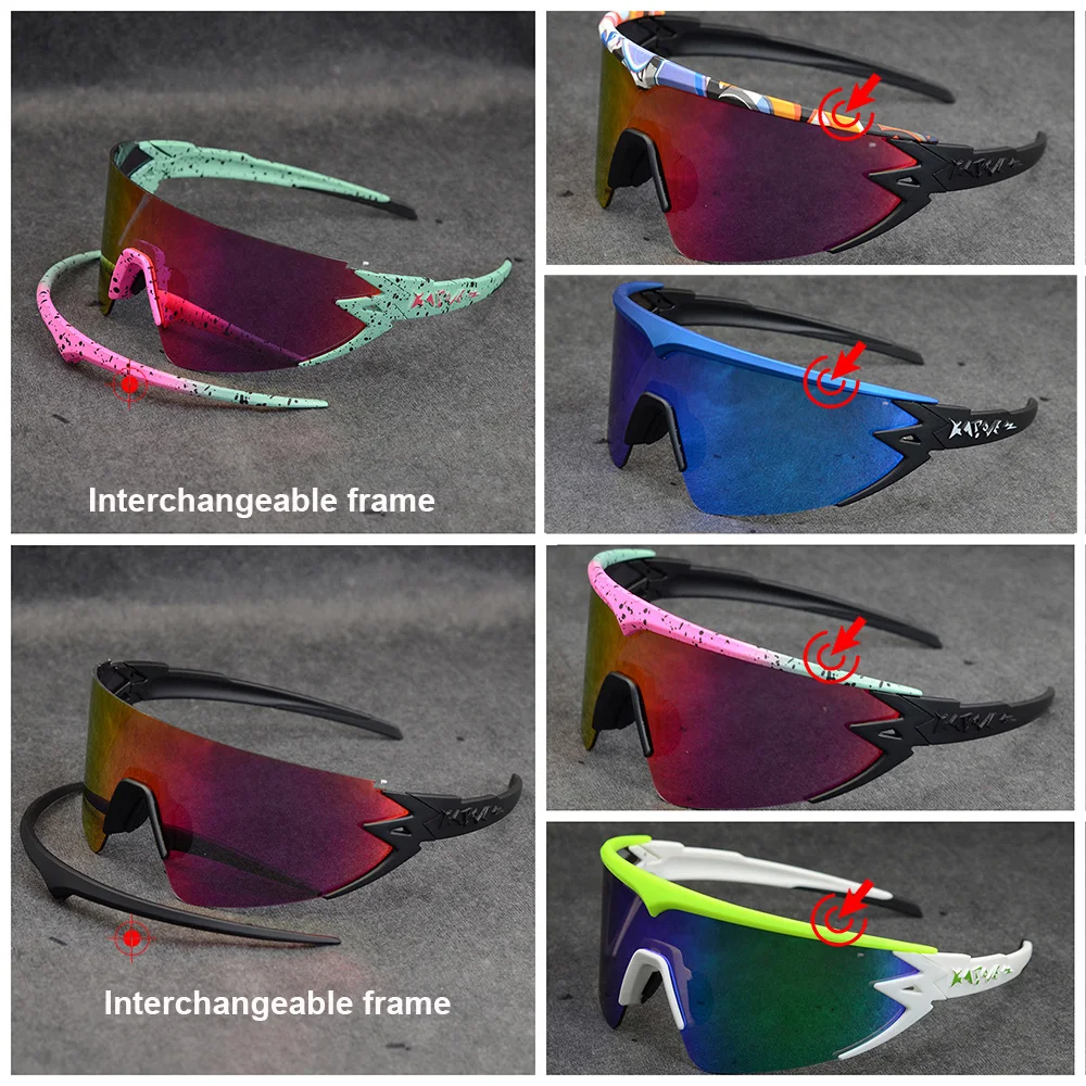 

2021 MTB Road Mountain Bike Eyewear Bicycle Sunglasses Polarized Men Women 4 Lens Sport Cycling Glasses Running Riding Goggles