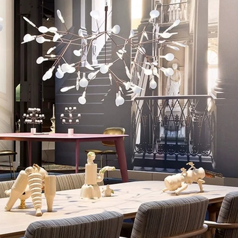 Стильная светодиодная Подвесная лампа в стиле пост модерн декоративный