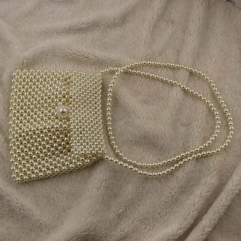 6PCS / LOT Cheap Pearl Mini Messenger Bags Retro Vintage Crossbody Girls Purses Wallets | Багаж и сумки