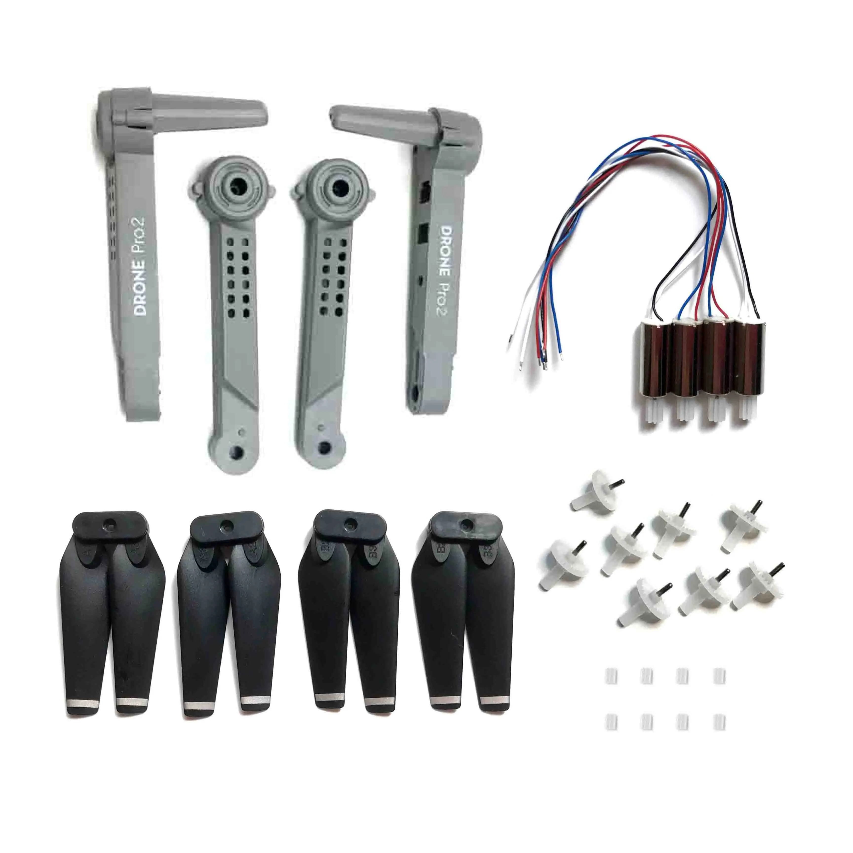 

Spare parts for E99 pro2 rc Drone motors engines e99 Quadcopter foldable arm propellers blades gear