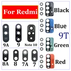 2 шт.лот, 100% оригинальный стеклянный объектив задней камеры с наклейкой для Xiaomi Redmi 9T 9C 9A 6 6A 7 7A 8 8A 9 Note 10 Pro 10S