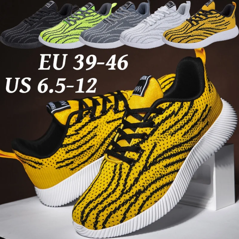 

2021 New Men's Mesh Running Shoes Ultralight Sneakers Men's Size Lightweight Sneakers