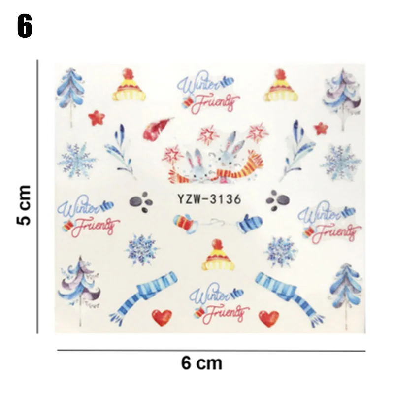 Рождество переводная наклейка для ногтей s Хэллоуин мяч одеваются наклейки патч
