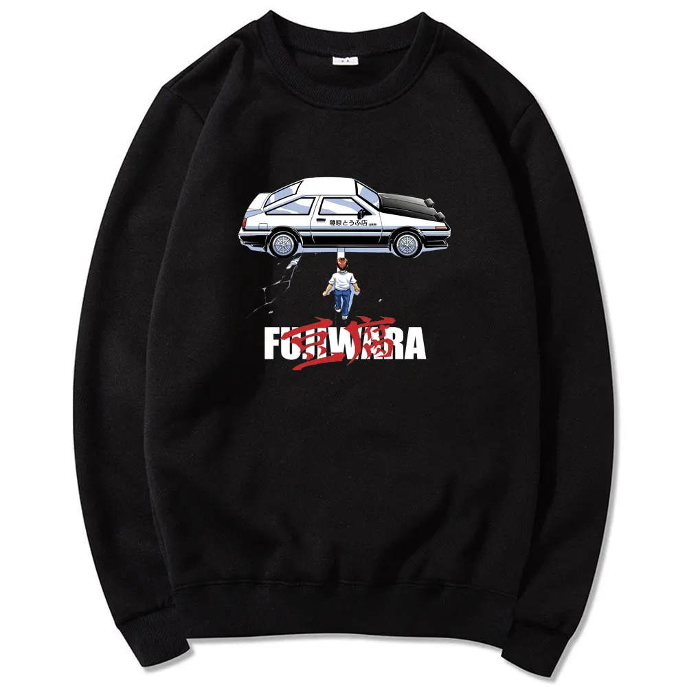 

Toyota AE86 Sweatshirts Nissan R32 Pullover MAZDA RX-7 FC3S Men Women Harajuku Anime Sweatshirt Initial D Hipster Sportswear