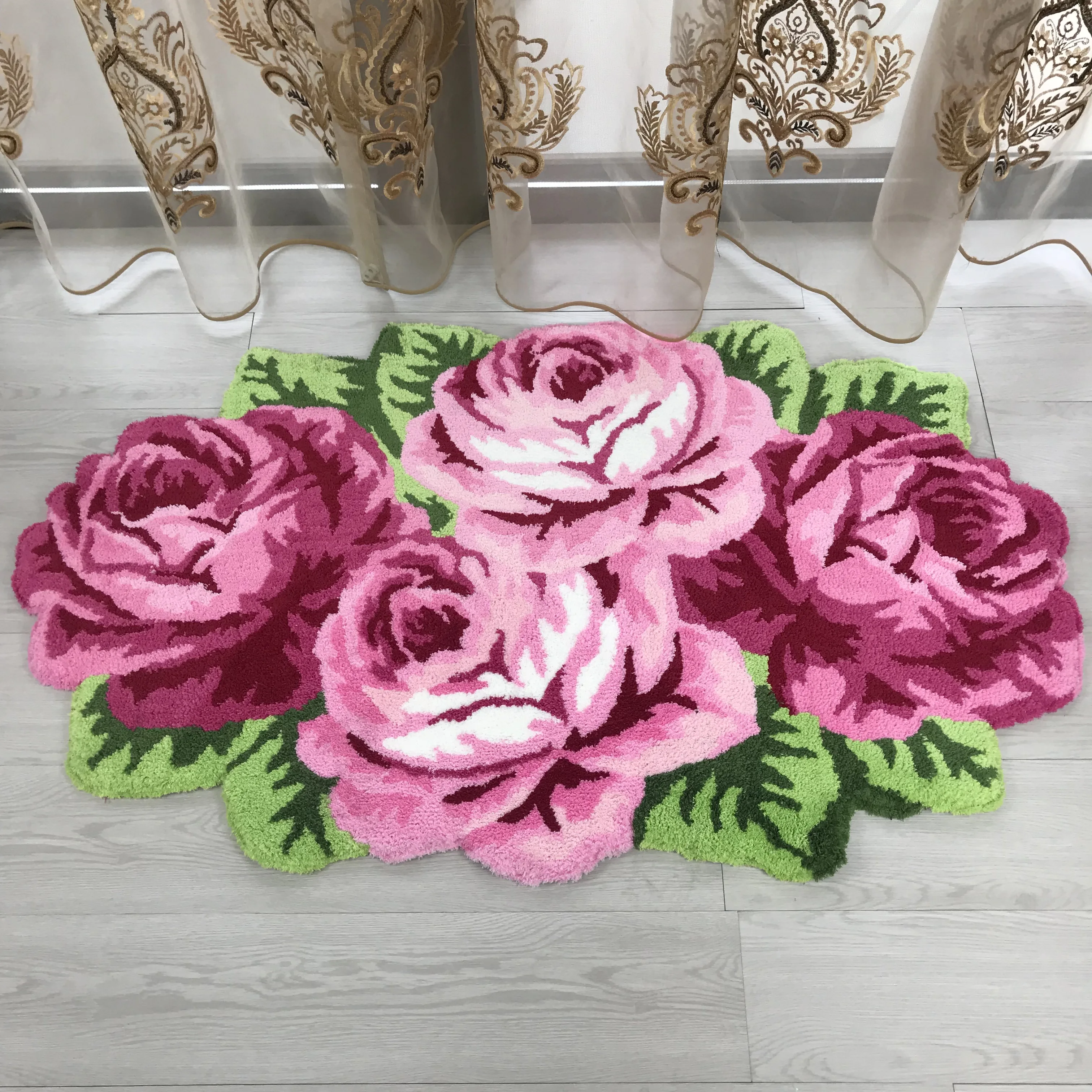 Высококачественный розовый ковер коврик фиолетовый | Дом и сад