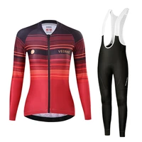 women sports team cycling bib shorts jersey set road bike clothing mtb wear ciclismo bicycle uniform summer long sleeves 2021