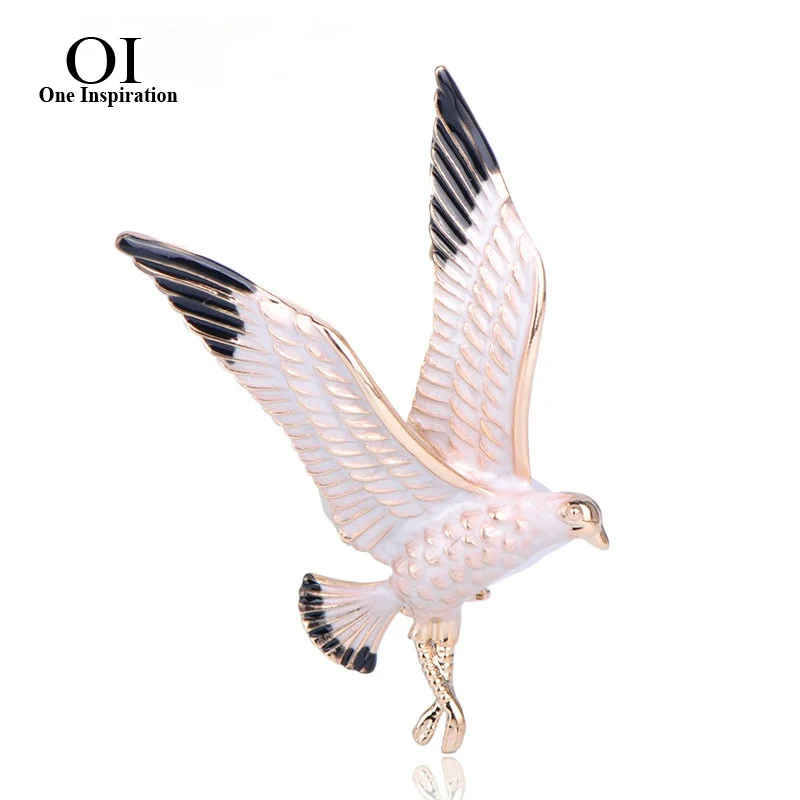 OI яркий Орел Форма Броши эмалью с изображением животного штырь отворотом