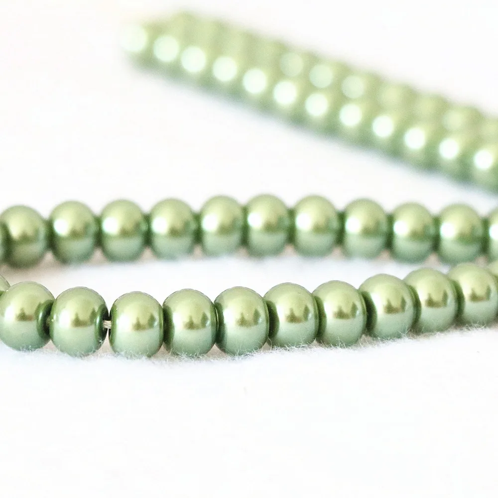Бусины круглые с искусственным жемчугом 5 х8 мм 15 дюймов|loose beads|jewelry diybeads rondelle |