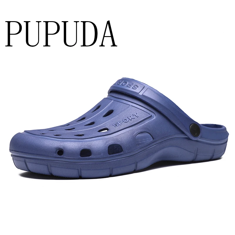Сандалии PUPUDA мужские легкие Классические шлепанцы без застежки удобная пляжная