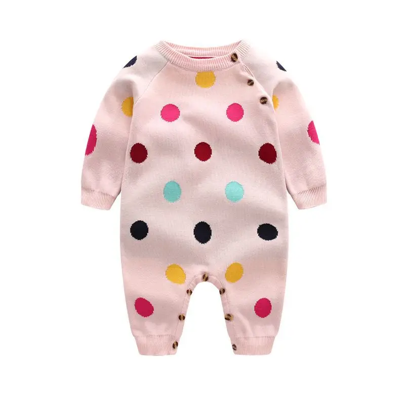 Зимний вязаный свитер для новорожденных мальчиков и девочек комбинезон с шапкой