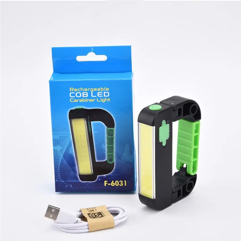XANES F-6031 COB + светодиодный 3 режима 2200 мАч фонарик USB Рабочий свет вращающийся