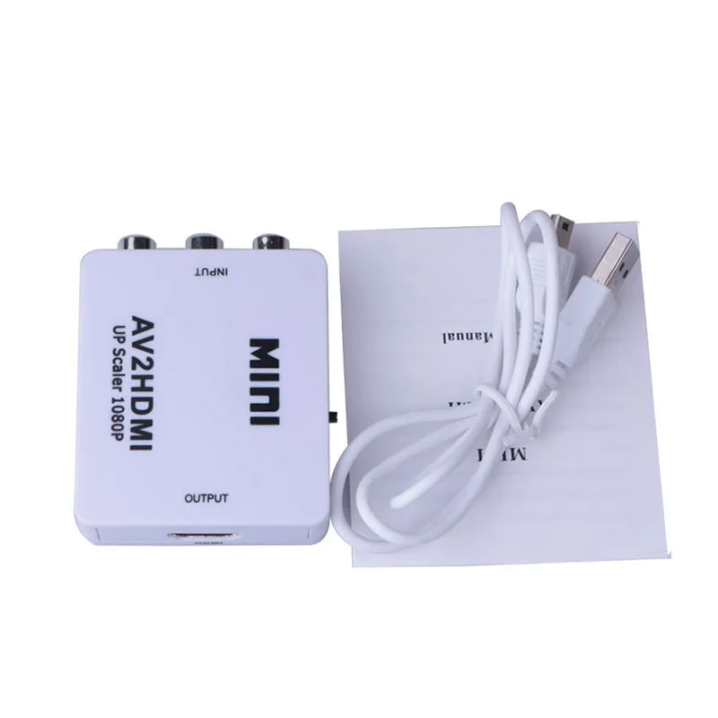

Мини AV2HDMI RCA AV HDMI CVBS к HDMI преобразователю видео адаптер коробка AV к HDMI для HD ТВ ПК DVD Xbox проектор