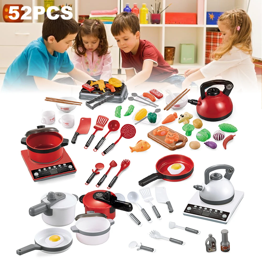 

52 шт., Кухонные Игрушки для ролевых игр