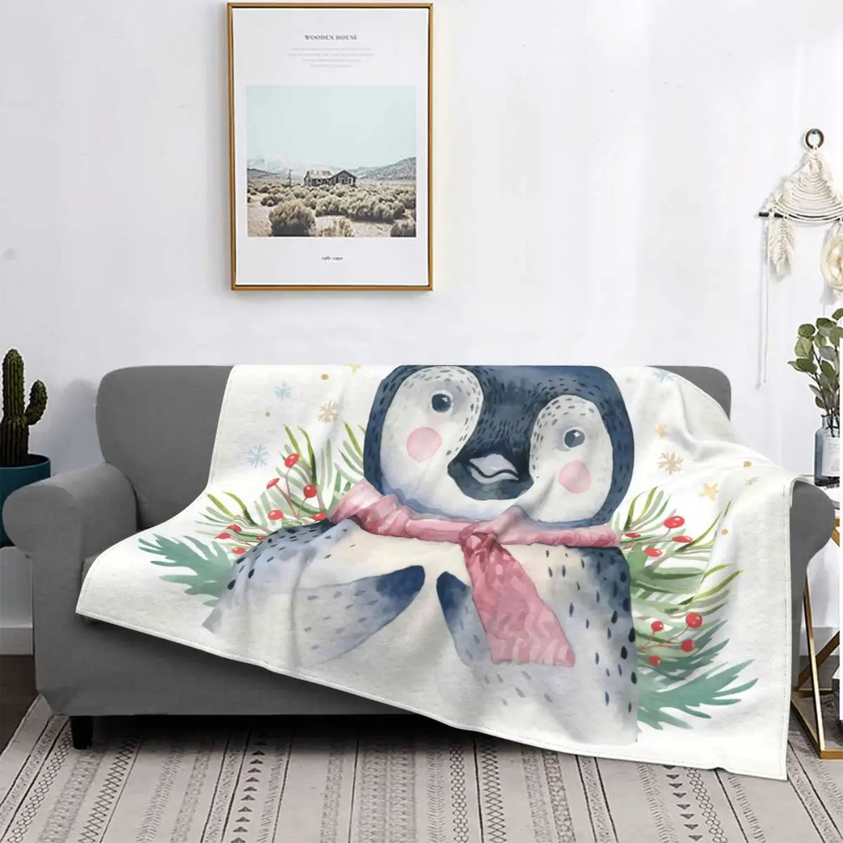 

2022 Christmas Santa Blanket New Year Printed Stitch Super Warm Portable Coral Velvet Throw Blankets For Bedroom Quilt