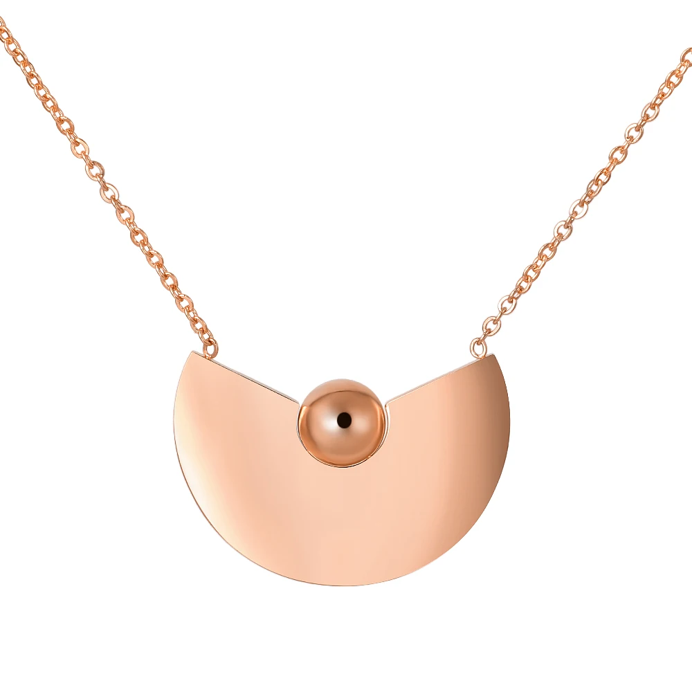 Очаровательное женское ожерелье из нержавеющей стали в простом стиле для