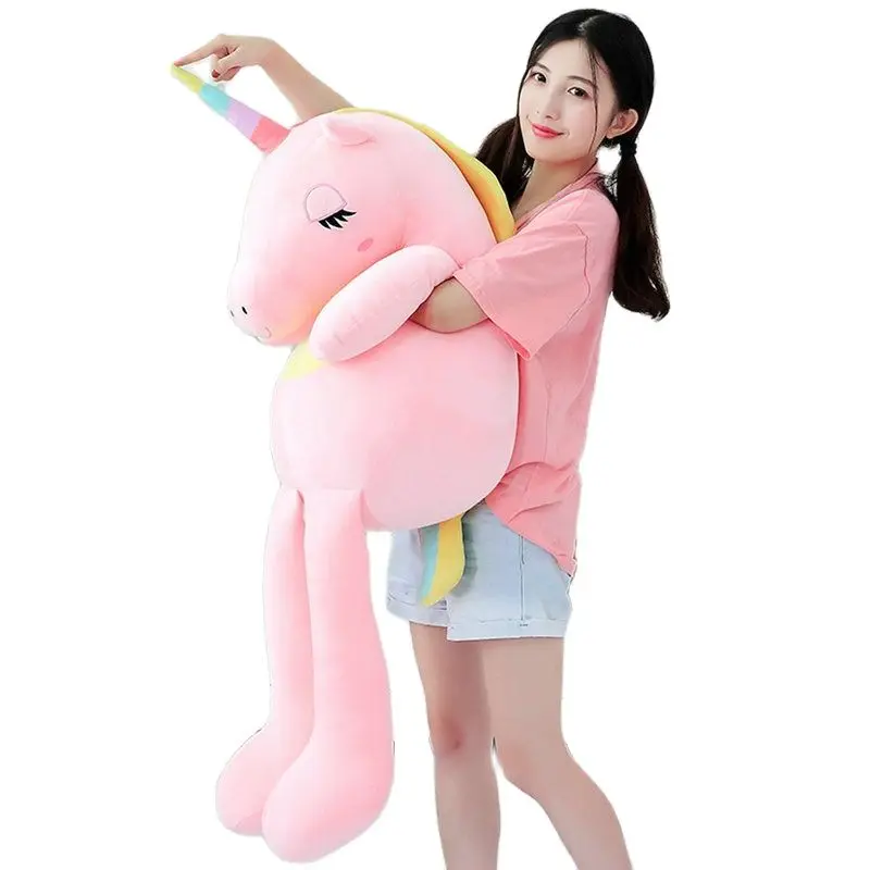 

Super soft Stuffed Unicorn plush Toy Giant giant unicorn Cushion rainbow horse Sleeping Cuddly toys for children birthday gifts